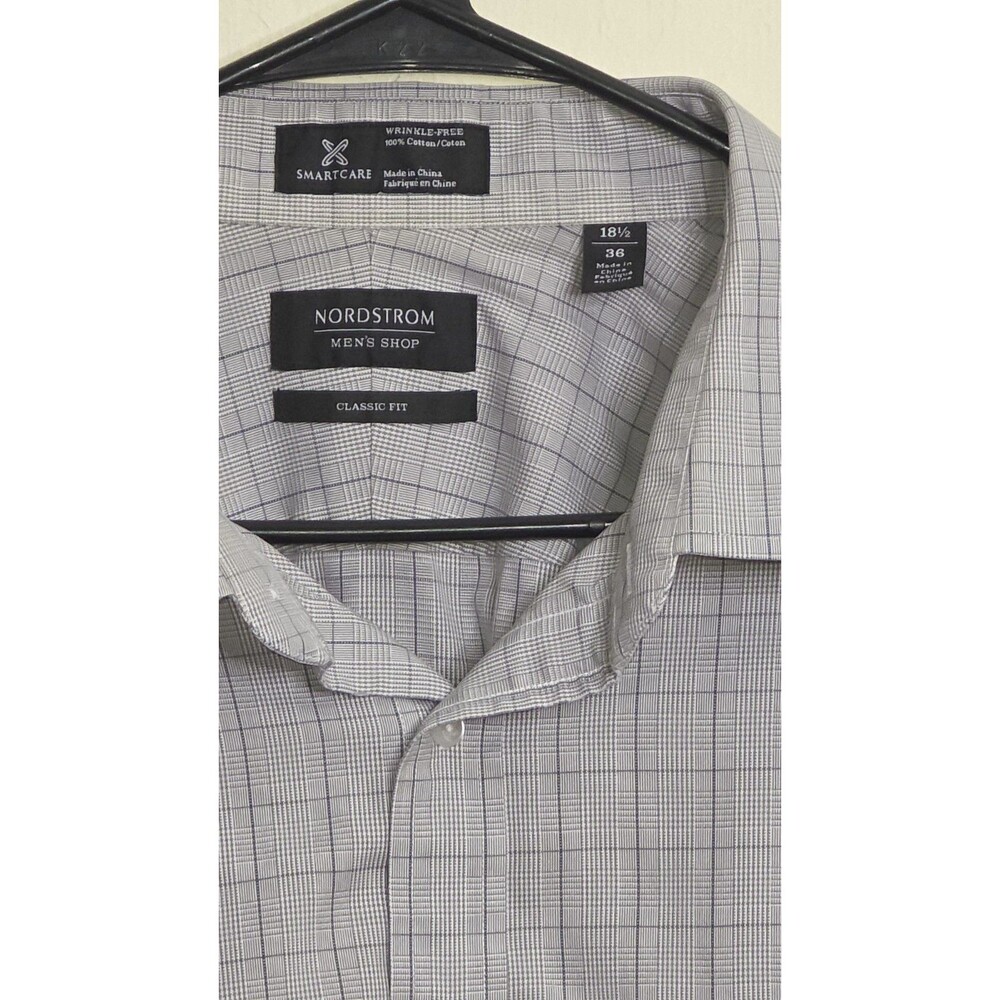 Nordstrom mens dress shirt Pattern 18.5 - Picture 3 of 3
